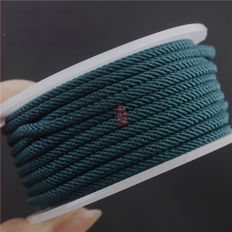 4 mm pleteni šnuron za narukvice, crvena, ručna izrada, unisex, Milan vlakno, šnura za privjesak, etno retro stil