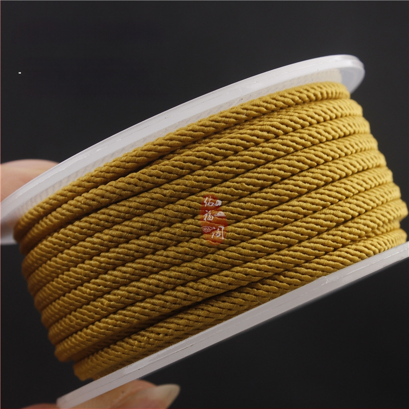 4 mm pleteni šnuron za narukvice, crvena, ručna izrada, unisex, Milan vlakno, šnura za privjesak, etno retro stil