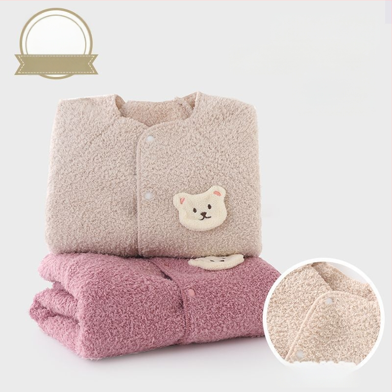 Bērnu kombinezonā ar lāča zīmējumu rudens–ziemas sezonai, zīdaiņiem, 100% poliesteris