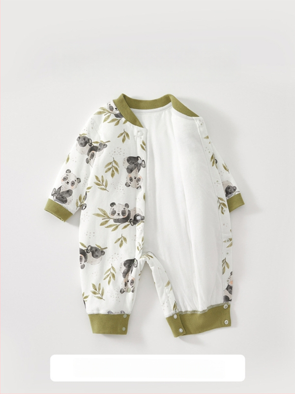 Bērnu kombinezonā ar kokvilnas pildījumu, garas piedurknes, vecums 1–3 gadi, pavasaris-rudens-zima, pogu aizdare