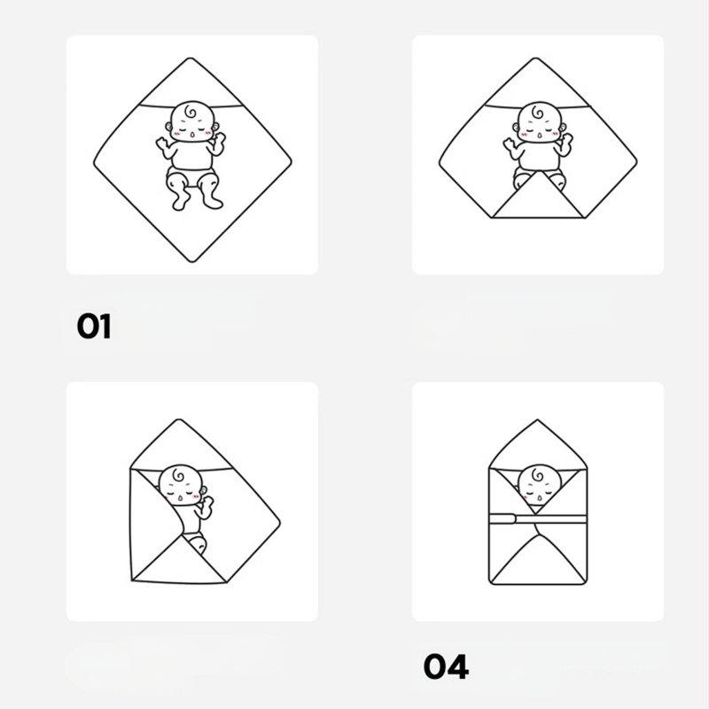 Zīdaiņa šūšanas sega - tīrs kokvilna, Space Cotton pildījums, trīs slāņu siltums, karikatūras raksts, Drošības klase A