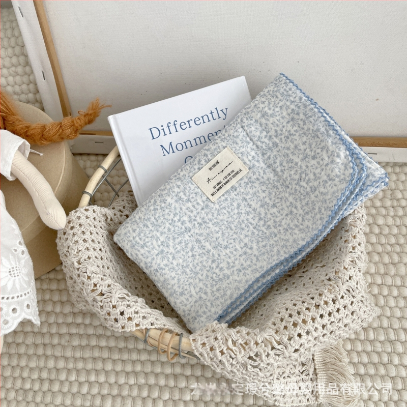 Zīdaiņu wrap no 100% kokvilnas gazes, režģa raksts, Korejas stils, Drošības klase A