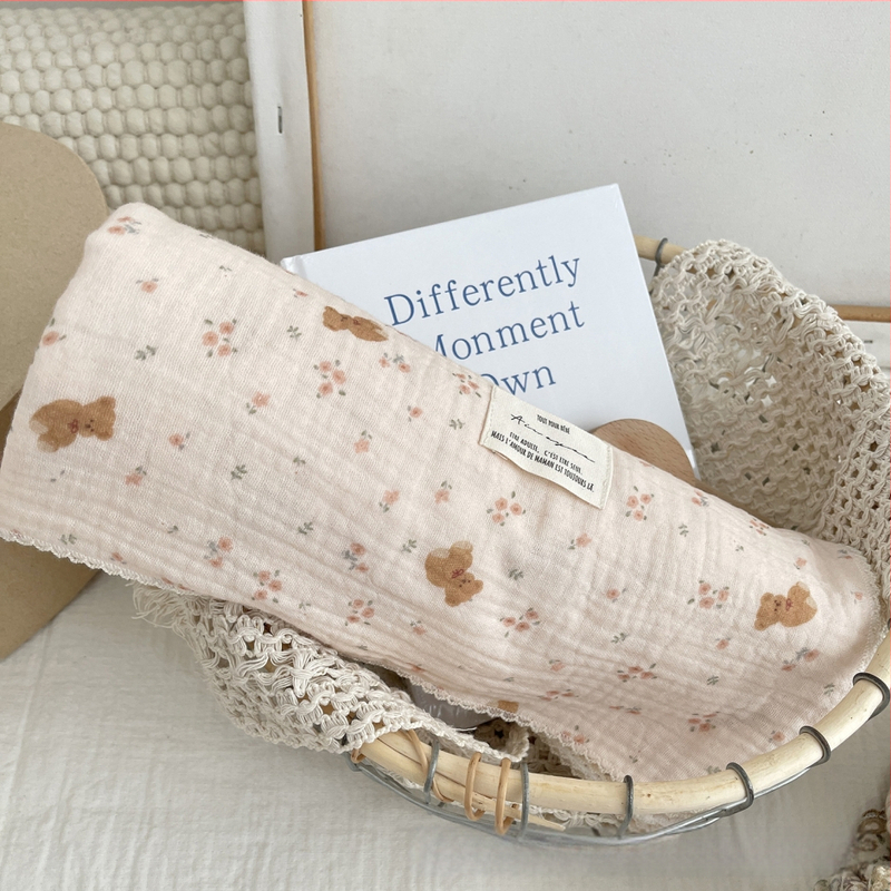 Zīdaiņu wrap no 100% kokvilnas gazes, režģa raksts, Korejas stils, Drošības klase A