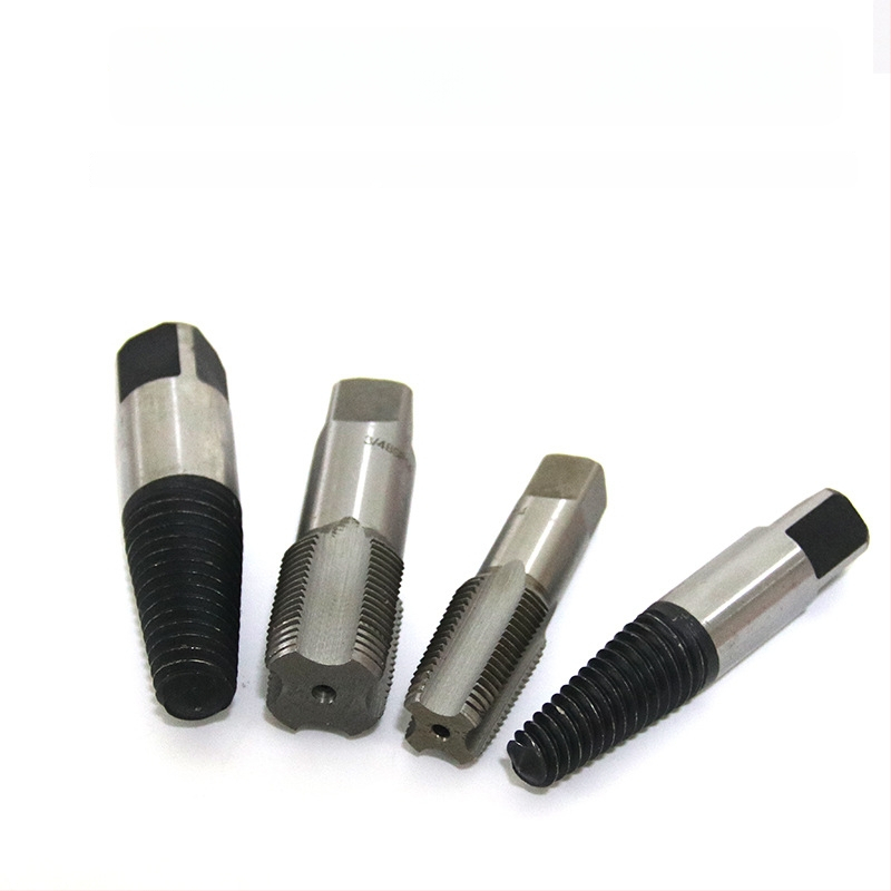 Vannas krānu vītņu remonta komplekts: sabojātas vītnes izvilkējs un vītņu griezējs, augstas oglekļa tērauds, komplekts 1/2/4/5, mājsaimniecības lietošanai, nacionālais standarts, svars 0.6