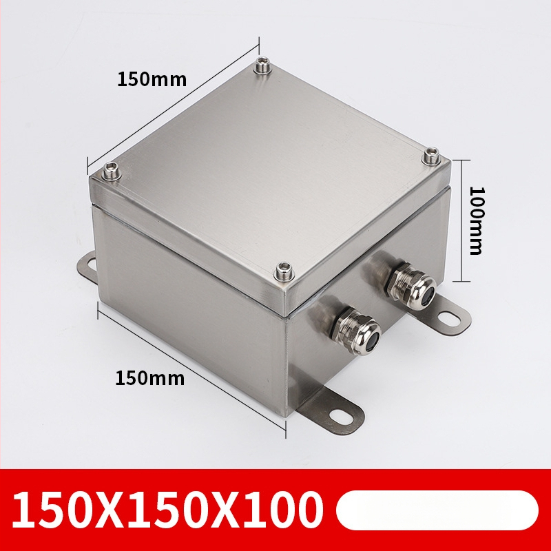 Išorinė nerūdijančio plieno terminalo dėžė, vandeniui atspari kabelių skirstymo dėžė, 4 grandinės, 5 eilučių jungikliai, IP65, pakabinamas montavimas