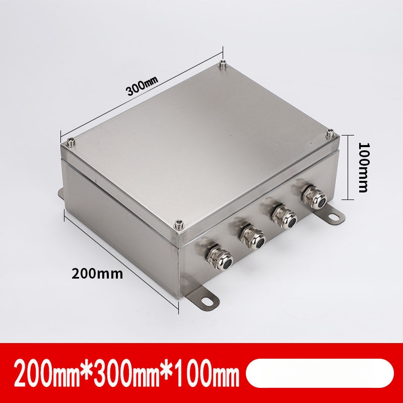 Išorinė nerūdijančio plieno terminalo dėžė, vandeniui atspari kabelių skirstymo dėžė, 4 grandinės, 5 eilučių jungikliai, IP65, pakabinamas montavimas