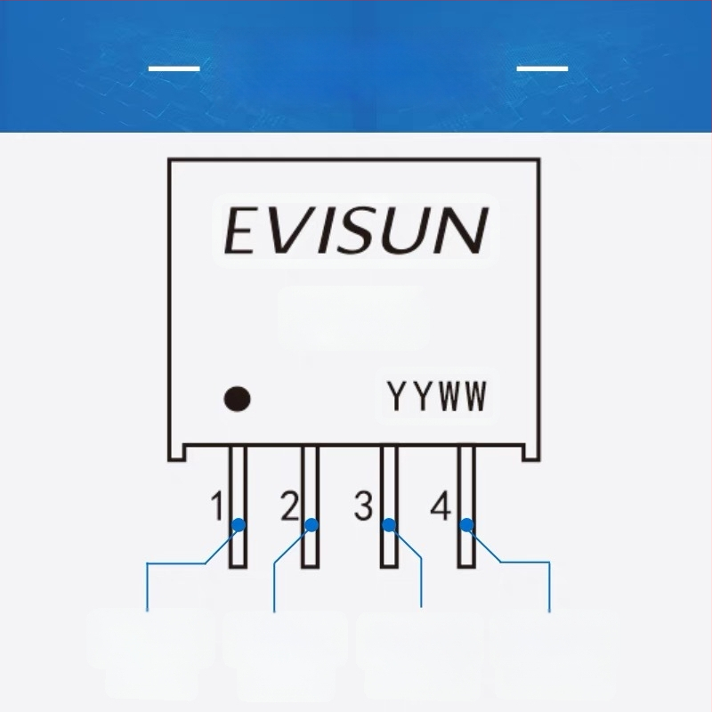 Izoliuotos maitinimo modulis A0505S/0512S/0524S-1WR2/1WR3/2WR3, 5V į 5V, 3C skaitmeninėms taikymo sritims