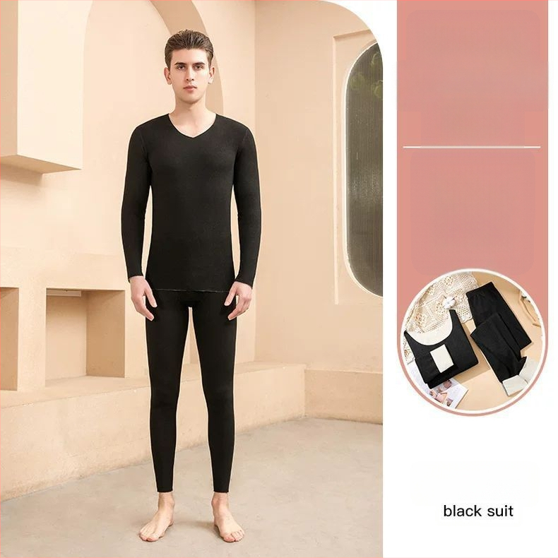 Nikon Wolf universālais poliestera termālais komplekts ar velūra oderi, apaļu kaklu, apkures funkciju, vidējā biezuma 181–200 g/m²