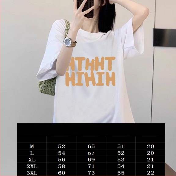 Дамски T‑шърт с къс ръкав, свободна кройка, аниме принт, плат млечен шёлк, стил пуловер, ежедневен (Плат: млечен шёлк; Принт: аниме; Стил: пуловер, ежедневен; Версия: свободна; Яка: кръгла)