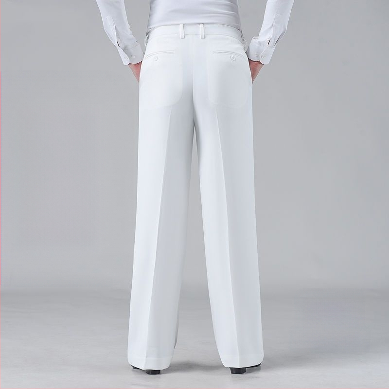 Vīriešu deju bikses Latīņu baleta standarta, nacionālais standarts, mūsdienīga augsta vidukļa, taisns griezums, poliesters, 100% poliesters, deju apģērbs