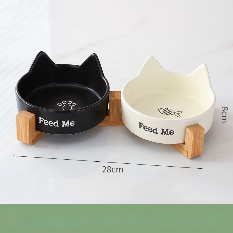 Bol ceramic pentru pisici – vas pentru mâncare și apă