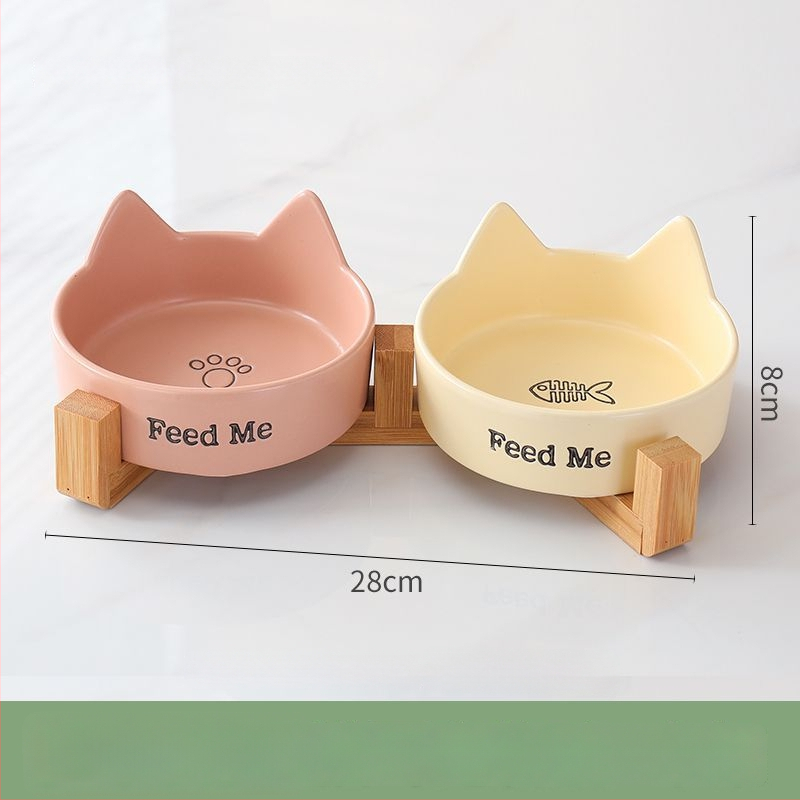 Bol ceramic pentru pisici – vas pentru mâncare și apă