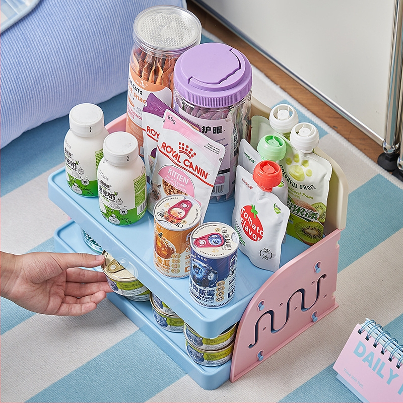 Ρυθμιζόμενο τραπεζάκι φαγητού κατοικίδίων με αποθήκευση σνακ, Υλικό PP, Αυτόματο σύστημα σίτισης, Κατάλληλο για γάτες, Μάρκα Pug, Taizhou Zhejiang.