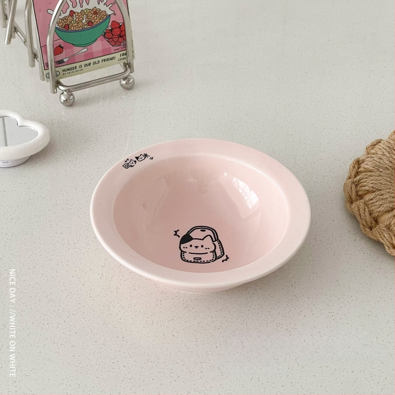 Κεραμικά μπολ γάτας για φαγητό και νερό σε ανυψωμένο πλαίσιο με μεταλλική βάση, αυτόματη τροφοδοσία