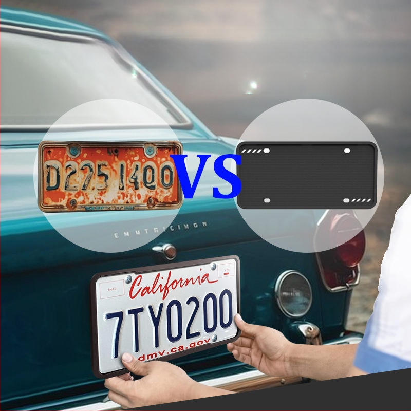 Silīkona numura zīmju rāmis, taisnstūra turētājs Zuohui