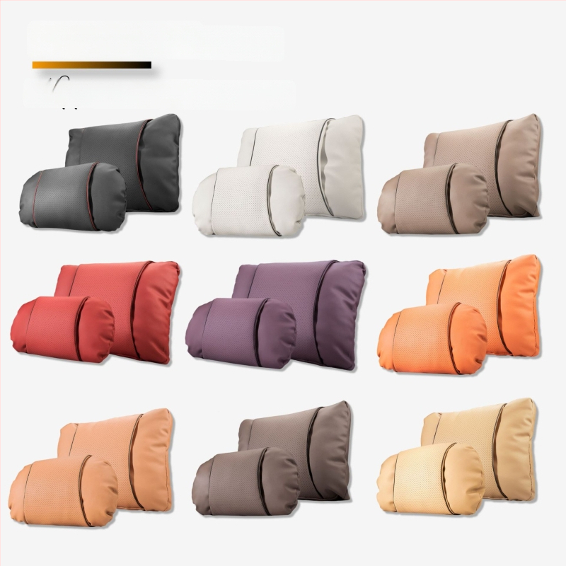 Automašīnas galvas balsta spilvens ar Nappa ādu, pildījums no mākoņu kokvilnas, universāla saskaņošana, pielāgojams