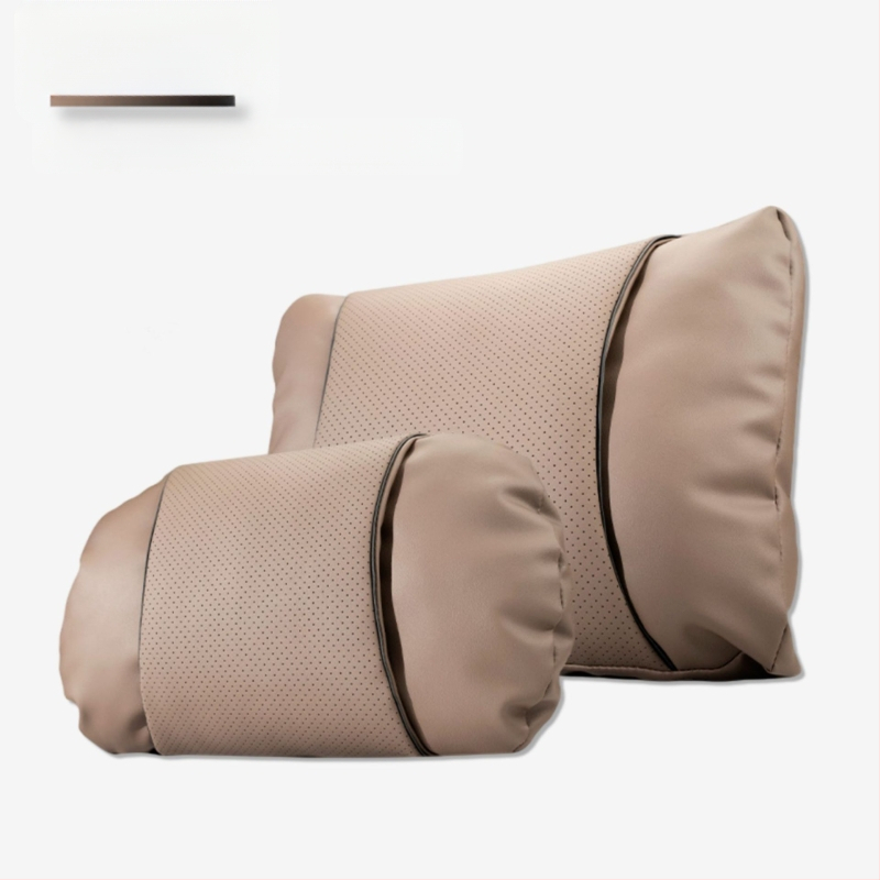 Automašīnas galvas balsta spilvens ar Nappa ādu, pildījums no mākoņu kokvilnas, universāla saskaņošana, pielāgojams