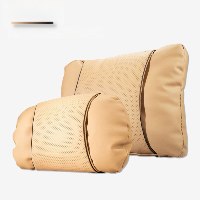 Automašīnas galvas balsta spilvens ar Nappa ādu, pildījums no mākoņu kokvilnas, universāla saskaņošana, pielāgojams