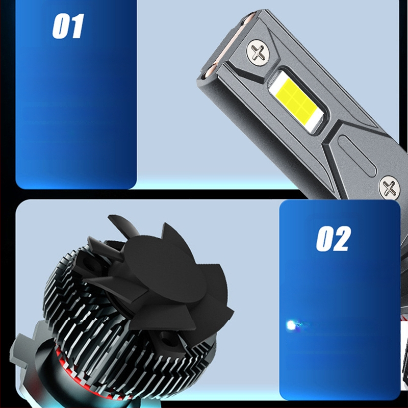 Sõiduki LED esituled pirnid, 55W, 12V, IP68, 5500lm, 50000h, Ühilduvad H1/H3/H4/H7/H11/HB3/HB4/9005/9006/9012