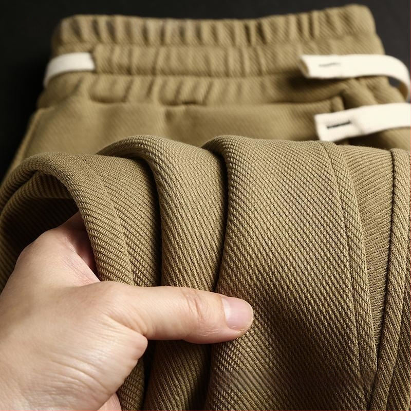 Vīriešu rudens-ziemas brīva piegriezuma sporta bikses ar taisnu piegriezumu, viduklis vidējā, bieza auduma, bambusa šķiedras, elpojošas (viduklis; bieza auduma; bambusa šķiedras; elpojošas)