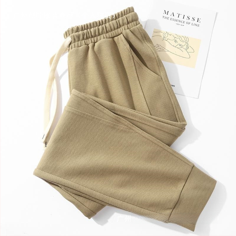 Vīriešu rudens-ziemas brīva piegriezuma sporta bikses ar taisnu piegriezumu, viduklis vidējā, bieza auduma, bambusa šķiedras, elpojošas (viduklis; bieza auduma; bambusa šķiedras; elpojošas)