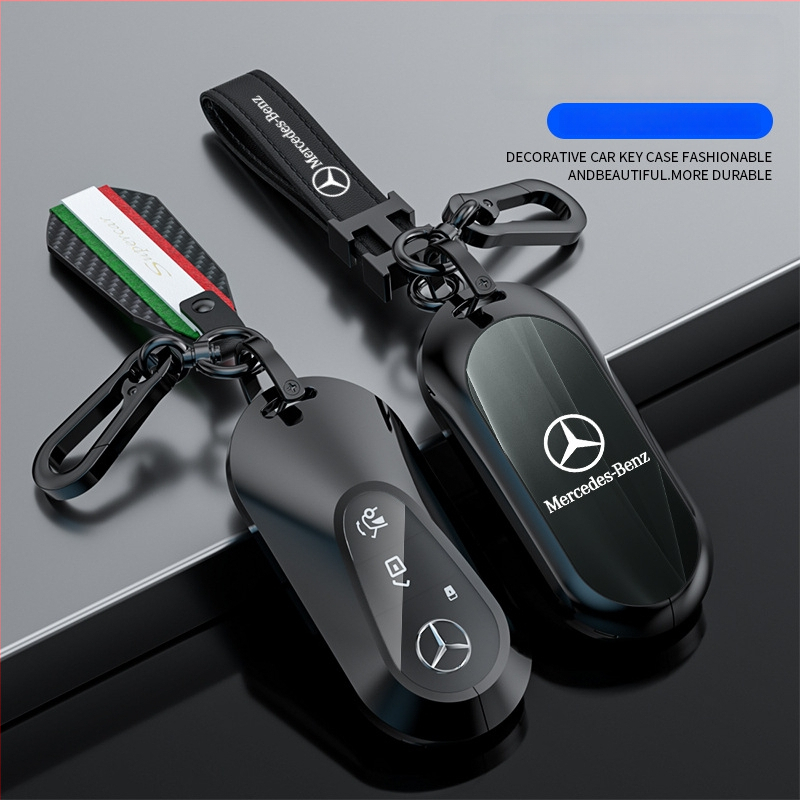 Atslēgu korpuss Mercedes-Benz modeļiem: S‑klase Maybach, C‑klase (C200L), E260L, E300L, GLB, GLC260L; cinka sakausējums; vienkāršs stils