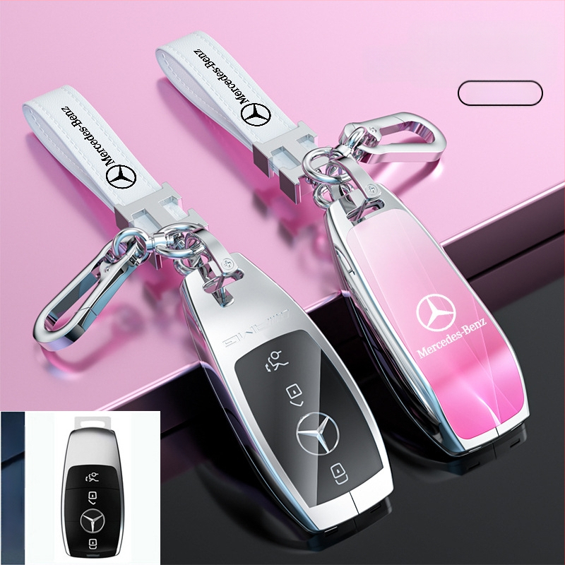 Atslēgu korpuss Mercedes-Benz modeļiem: S‑klase Maybach, C‑klase (C200L), E260L, E300L, GLB, GLC260L; cinka sakausējums; vienkāršs stils