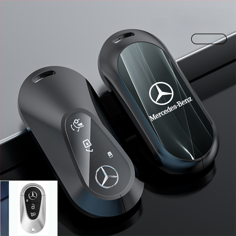 Atslēgu korpuss Mercedes-Benz modeļiem: S‑klase Maybach, C‑klase (C200L), E260L, E300L, GLB, GLC260L; cinka sakausējums; vienkāršs stils