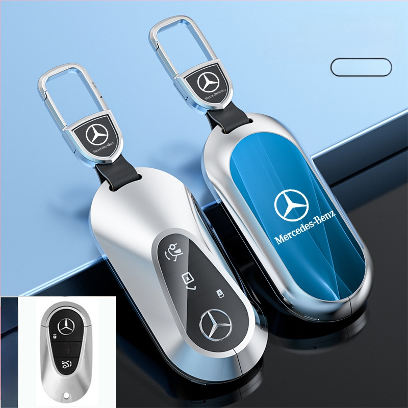Atslēgu korpuss Mercedes-Benz modeļiem: S‑klase Maybach, C‑klase (C200L), E260L, E300L, GLB, GLC260L; cinka sakausējums; vienkāršs stils