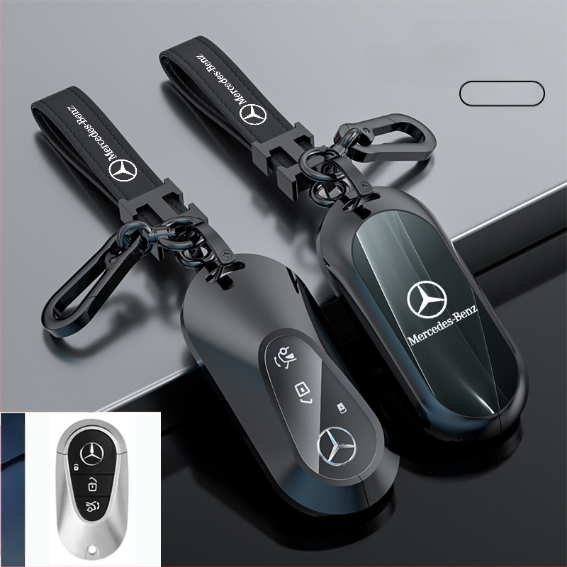 Atslēgu korpuss Mercedes-Benz modeļiem: S‑klase Maybach, C‑klase (C200L), E260L, E300L, GLB, GLC260L; cinka sakausējums; vienkāršs stils