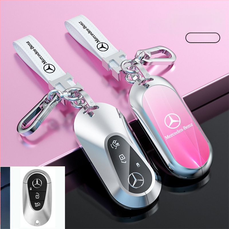 Atslēgu korpuss Mercedes-Benz modeļiem: S‑klase Maybach, C‑klase (C200L), E260L, E300L, GLB, GLC260L; cinka sakausējums; vienkāršs stils