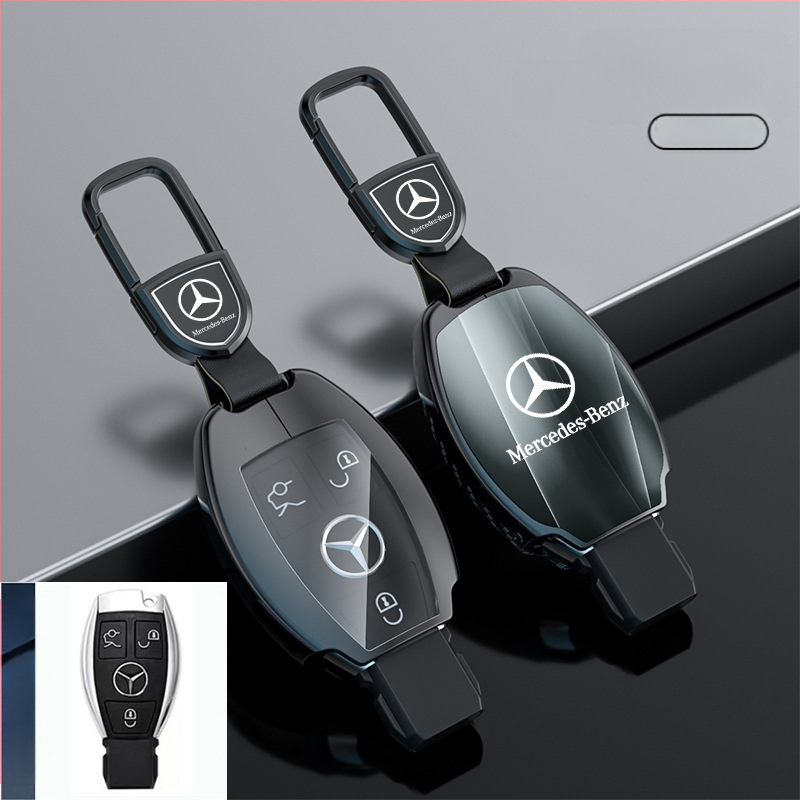 Atslēgu korpuss Mercedes-Benz modeļiem: S‑klase Maybach, C‑klase (C200L), E260L, E300L, GLB, GLC260L; cinka sakausējums; vienkāršs stils