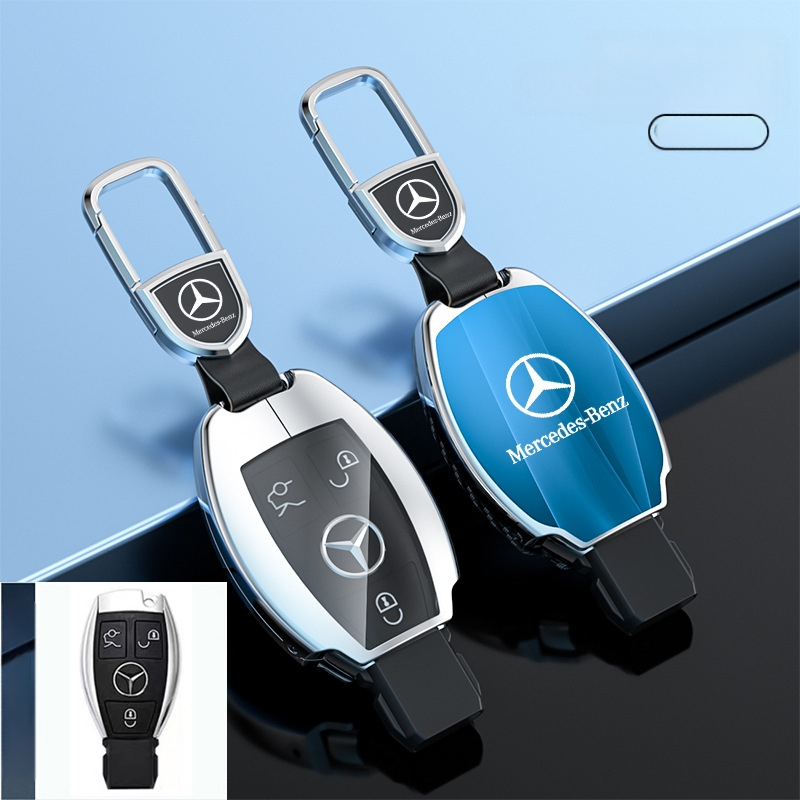 Atslēgu korpuss Mercedes-Benz modeļiem: S‑klase Maybach, C‑klase (C200L), E260L, E300L, GLB, GLC260L; cinka sakausējums; vienkāršs stils