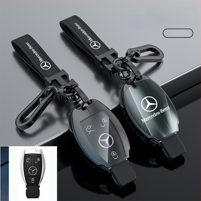 Atslēgu korpuss Mercedes-Benz modeļiem: S‑klase Maybach, C‑klase (C200L), E260L, E300L, GLB, GLC260L; cinka sakausējums; vienkāršs stils