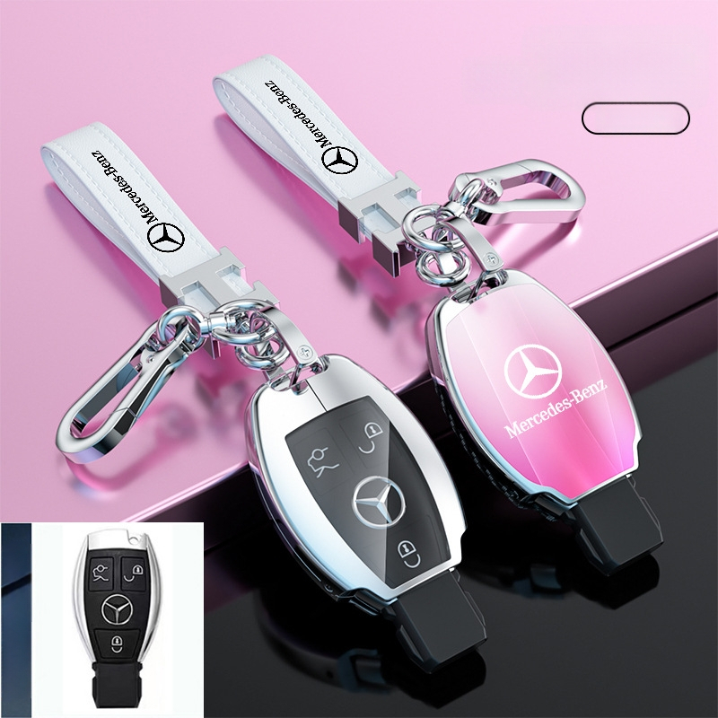 Atslēgu korpuss Mercedes-Benz modeļiem: S‑klase Maybach, C‑klase (C200L), E260L, E300L, GLB, GLC260L; cinka sakausējums; vienkāršs stils