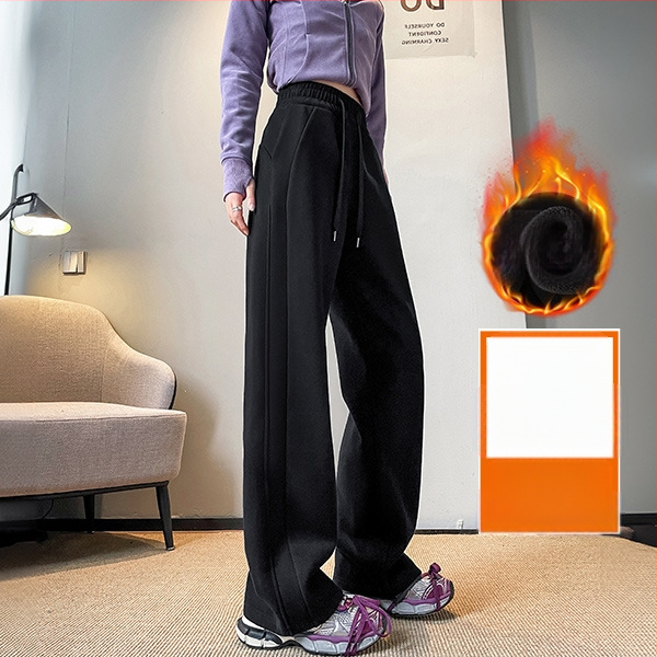 Sieviešu platām kājām kokvilnas bikses, japāņu–korejiešu ikdienas stils, kokvilnas saturs 50–70%, bieza auduma