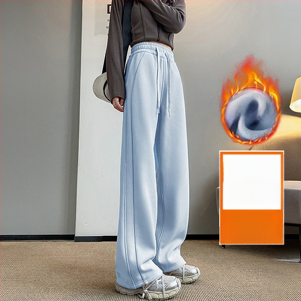 Sieviešu platām kājām kokvilnas bikses, japāņu–korejiešu ikdienas stils, kokvilnas saturs 50–70%, bieza auduma