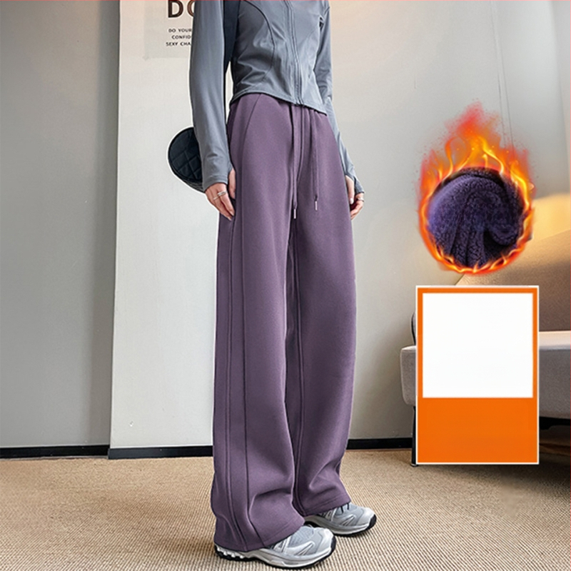 Sieviešu platām kājām kokvilnas bikses, japāņu–korejiešu ikdienas stils, kokvilnas saturs 50–70%, bieza auduma