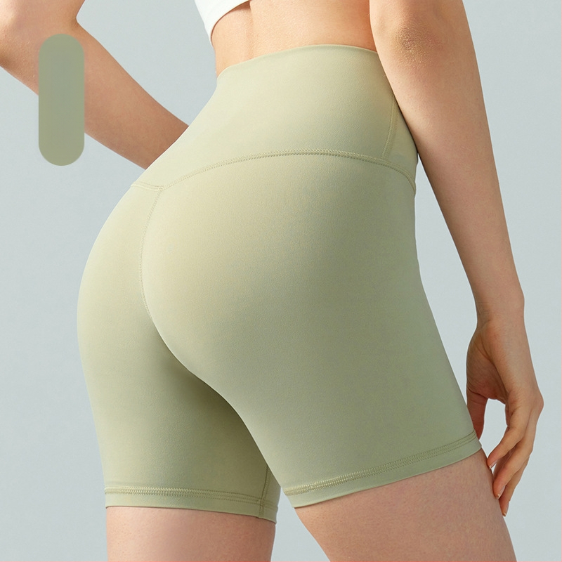 Sieviešu jogas šorti ar augstu jostu un sēdvietas pacēlāju, elpojošs audums, 80% neilons, 20% Lycra, garums 4/4, slim fit.