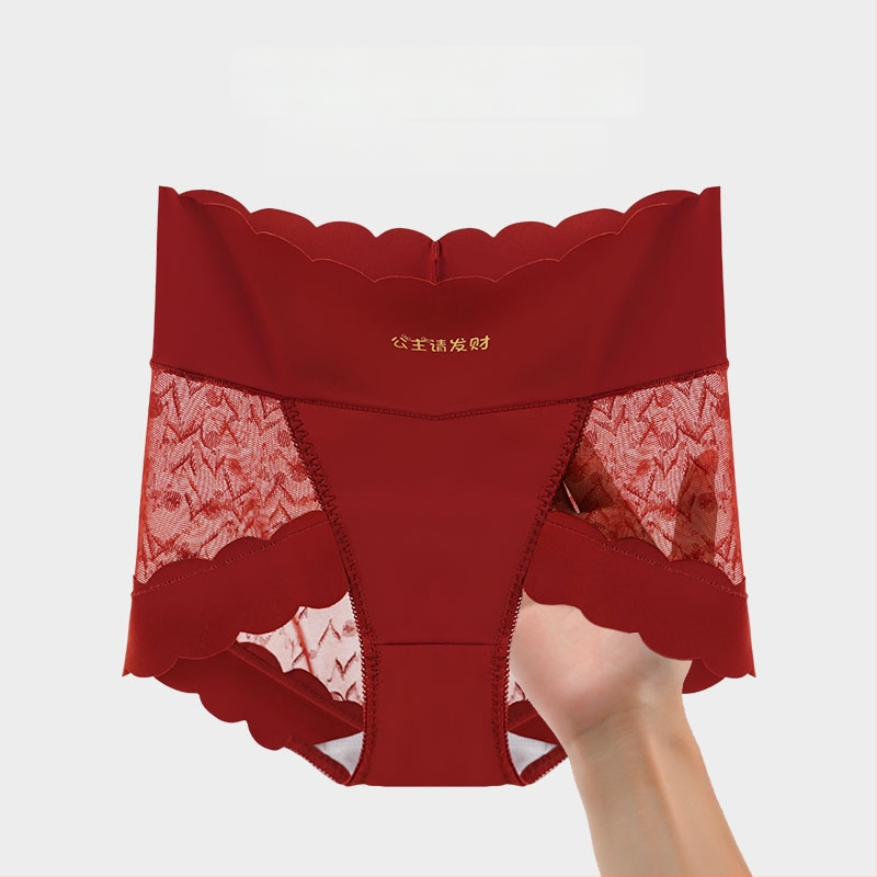 Sieviešu augsta vidukļa antibakteriālas biksītes no neilona, elpojošas ar 90–95% kokvilnas oderi intīmajā zonā, adīts audums, 70–80% neilons.