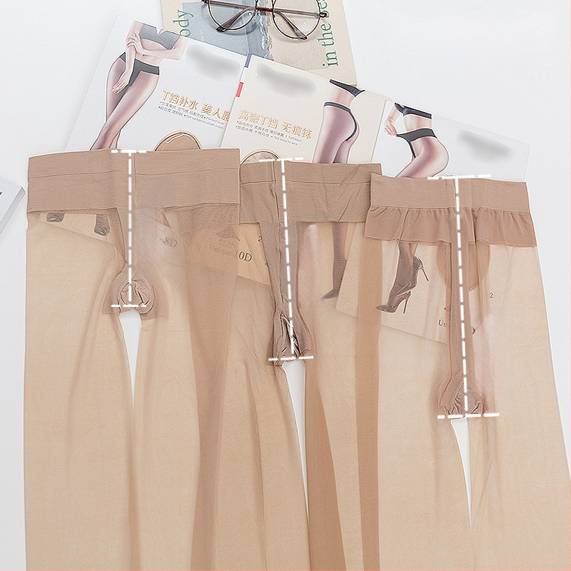 Nailoninės pėdkelnės - nematomos, plonos, seksualus stilius, vienspalvis raštas