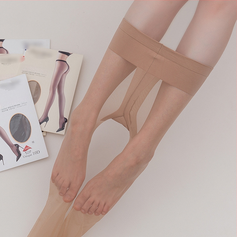 Nailoninės pėdkelnės - nematomos, plonos, seksualus stilius, vienspalvis raštas