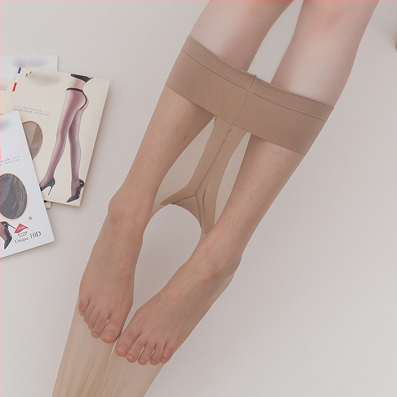 Nailoninės pėdkelnės - nematomos, plonos, seksualus stilius, vienspalvis raštas