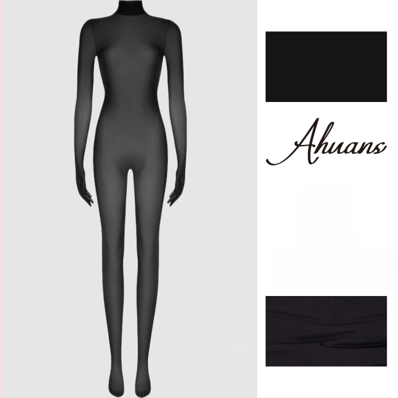 Najlon bodistocking • seksi • tanak materijal • za oblikovanje nogu • s nogama