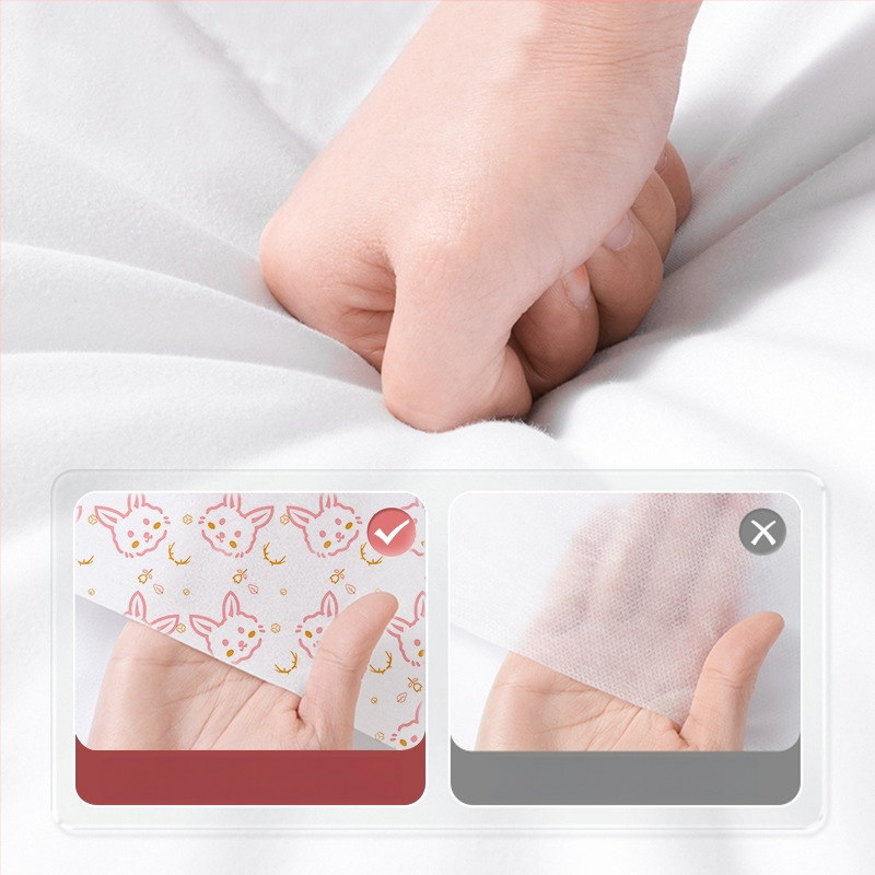 Kelioninis vienkartinis patalynės komplektas – keturių dalių rinkinys, SMS medžiaga, antklodės užvalkalas ir pagalvės užvalkalas