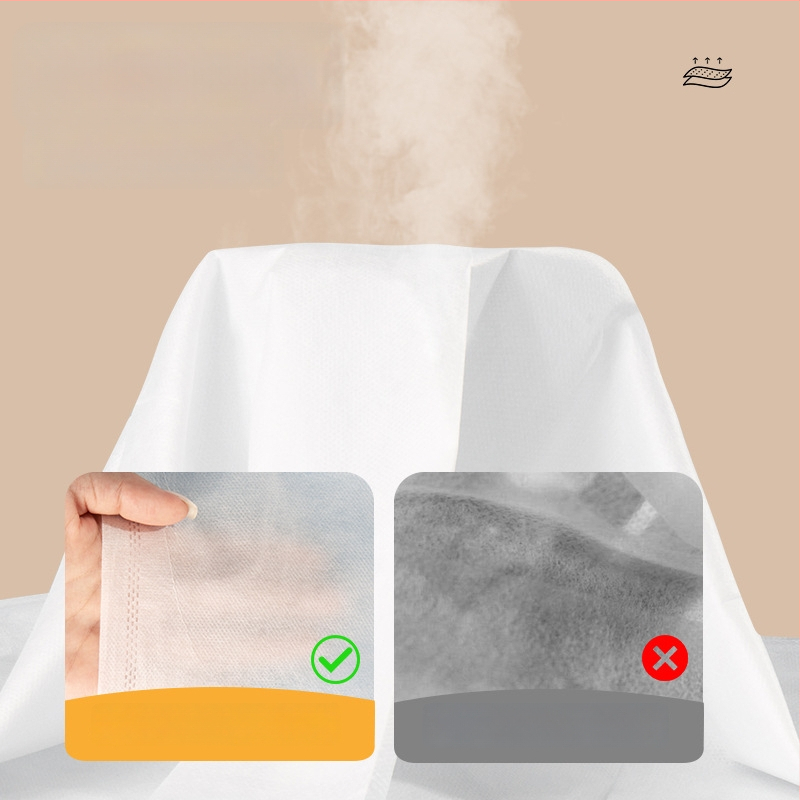 Vienkartinis kelioninis patalynės komplektas: paklodė ir pagalvės užvalkalas, neaustas audinys, dulkių atsparumas, viešbučiams ir svečių namams