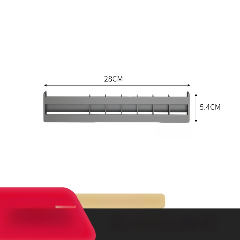 Stienā stiprināms plastmasas trīs līmeņu kosmētikas un lūpu krāsu uzglabāšanas plaukts vannas istabas spoguļa durvīm