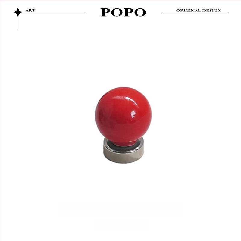 Keramikas sfēras magnētiskais āķis – viens āķis, mūsdienīgs minimalistiskais stils, kravnesība 3–5 kg, modelis JY318