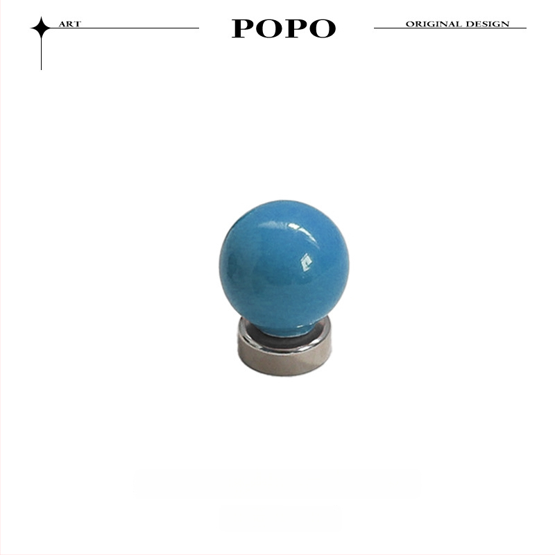 Keramikas sfēras magnētiskais āķis – viens āķis, mūsdienīgs minimalistiskais stils, kravnesība 3–5 kg, modelis JY318