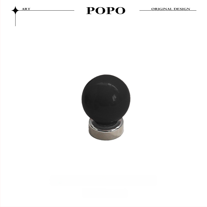 Keramikas sfēras magnētiskais āķis – viens āķis, mūsdienīgs minimalistiskais stils, kravnesība 3–5 kg, modelis JY318